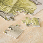 彼女の美容院とのPeignoirの若い女性、 ジグソーパズル (側面)