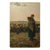 彼女の群を持つShepherdess、1863年 ミニクリップボード (裏面)