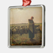 彼女の群を持つShepherdess、1863年 メタルオーナメント (左)