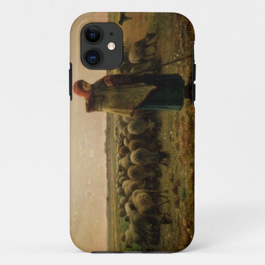 彼女の群を持つShepherdess、1863年 Case-Mate iPhoneケース (裏面)
