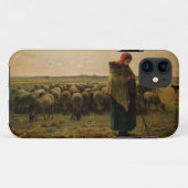 彼女の群を持つShepherdess、1863年 Case-Mate iPhoneケース (裏面(横))