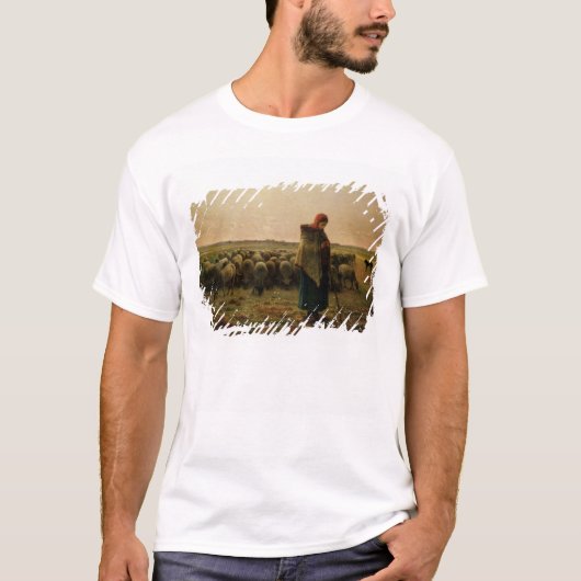 彼女の群を持つShepherdess、1863年 Tシャツ (正面)