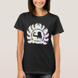 彼女の腕は強い クリスチャン信仰 箴言31:17 Tシャツ