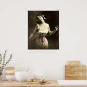 彼女の腰を狭める ポスター (キッチン)