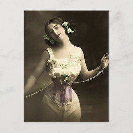 彼女の腰を狭める ポストカード