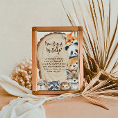 彼女の腹のウッドランド動物のゲームの看板はどれくらい大きい ポスター