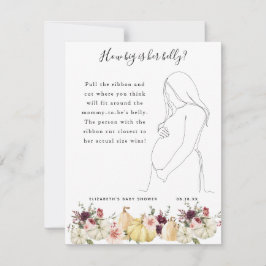 彼女の腹の大きさ |赤ちゃんシャワーゲーム