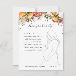 彼女の腹の大きさ |赤ちゃんシャワーゲーム