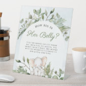 彼女の腹の男の子の象の赤ちゃんシャワーのサインはどれくらい大きい 台座サイン (インサイチュ)