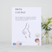 彼女の腹の赤ちゃんシャワーゲームの大きさ (スタンド正面)