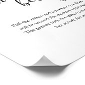 彼女の腹の赤ちゃんシャワーゲームポスター ポスター (角)