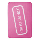 「彼女の腹立たしさ」 バスマット (正面縦)