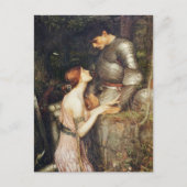 彼女の膝の上のラミア ポストカード (正面)