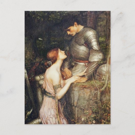 彼女の膝の上のラミア ポストカード (正面)