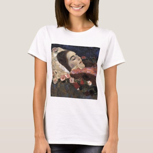 彼女の臨終のクリムトRia Munk Tシャツ (正面)