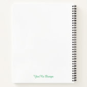 彼女の自然日記のための愛らしい水彩フローラ ノートブック (裏面)