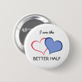 彼女の良い半分SHE+HE (1 / 2) 缶バッジ (正面&裏面)