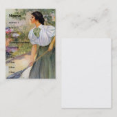 彼女の花園のDigging女性 名刺 (正面/裏面)