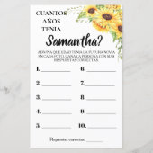 彼女の英語のゲームは何歳だったスペインの (裏面)