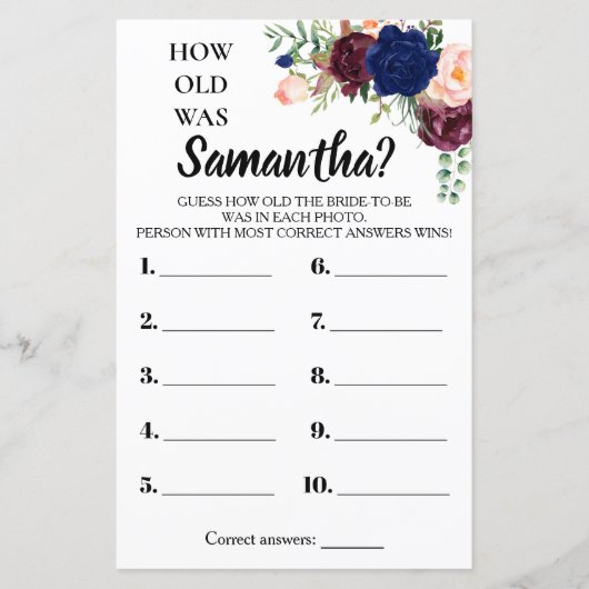 彼女の英語のゲームは何歳だったスペインの (正面)