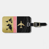 彼女の荷物を確認する ラゲッジタグ (正面横)