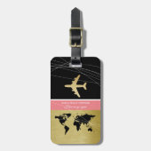 彼女の荷物を確認する ラゲッジタグ (正面縦)