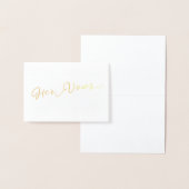 彼女の誓いの結婚式の日の誓いのカード 箔カード (ディスプレー)