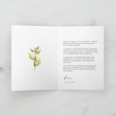 彼女の誓いイエローレモ結婚ンの誓いカード 案内状 (内部)