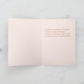 彼女の誓ピンクヴィンテージクレストバラ結婚金ゴールドの本 カード (内部)