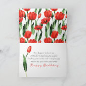 彼女の誕生日おめでとう、本当にすごい女性 サンキューカード (内部)