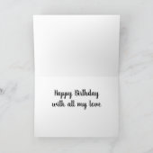 彼女の誕生日で叔母に「愛」を送る カード (内部)