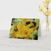 彼女の誕生日で特別な誰か カード (黄色い花)