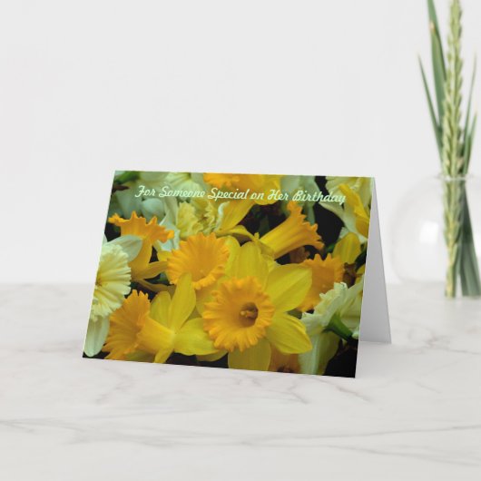 彼女の誕生日で特別な誰か カード (正面)