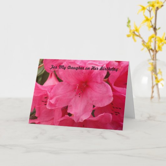 彼女の誕生日の私の娘のため カード (黄色い花)