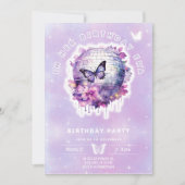 彼女の誕生日の誕生日の招待の女10代のの子 招待状 (正面)