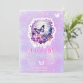 彼女の誕生日の誕生日の招待の女10代のの子 招待状 (スタンド正面)