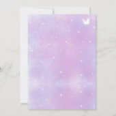 彼女の誕生日の誕生日の招待の女10代のの子 招待状 (裏面)