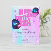 彼女の誕生日エラディスコ虹色招待状 招待状 (スタンド正面)