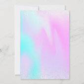 彼女の誕生日エラディスコ虹色招待状 招待状 (裏面)