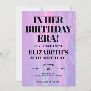彼女の誕生日時代では年齢の誕生日パーティー 招待状
