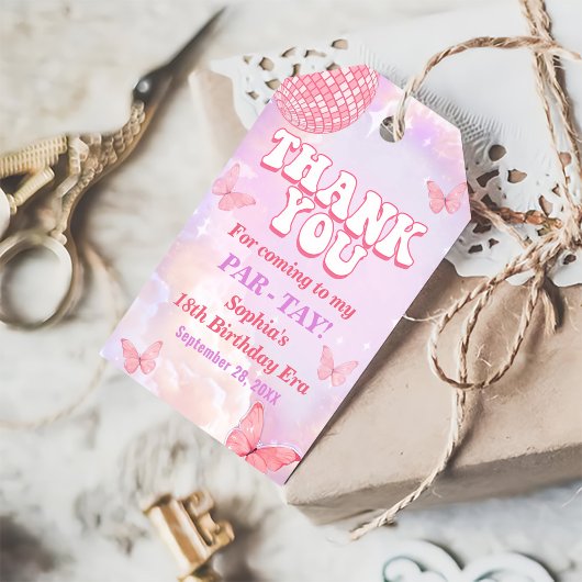 彼女の誕生日時代の誕生日パーティーで ギフトタグ