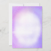 彼女の誕生日時代の誕生日パーティーで 招待状 (裏面)