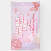 彼女の誕生日時代の誕生日パーティーで 横断幕 (縦)