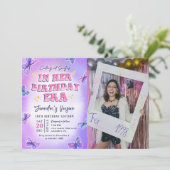 彼女の誕生日時代の誕生日パーティーの写真 招待状 (スタンド正面)