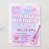 彼女の誕生日時代の誕生日パーティーの招待 招待状 (正面)