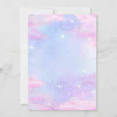 彼女の誕生日時代の誕生日パーティーの招待 招待状 (裏面)