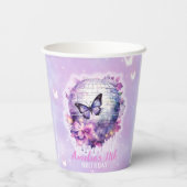 彼女の誕生日時代の誕生日パーティー紙カップ 紙コップ (裏面)
