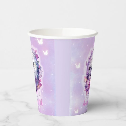 彼女の誕生日時代の誕生日パーティー紙カップ 紙コップ (左)