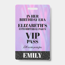 彼女の誕生日時代のVIPパス カスタムパーティー ラニヤード バッジ