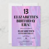 彼女の誕生日時代13th誕生日パーティーで 招待状 (正面)